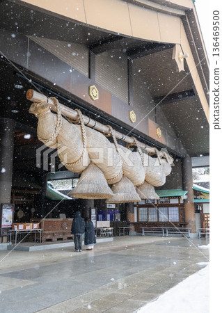 雪笠間市出雲大社 雪笠間市出雲大社 136469500