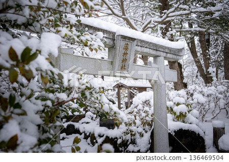 雪笠間市出雲大社 雪笠間市出雲大社 136469504