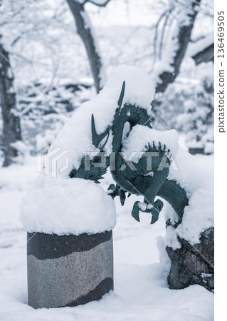 雪笠間市出雲大社 136469505