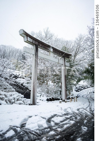 雪笠間市出雲大社 136469506