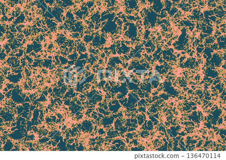 Orange storm rapid waves on black for decoration 136470114
