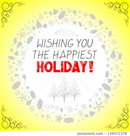 Christmas card - Happy Holiday Christmas card - Happy Holiday 136472376