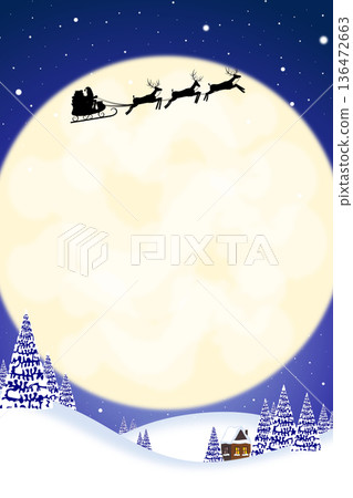 Christmas card template 136472663