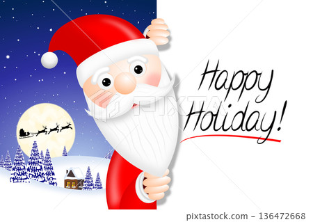 Christmas card - Happy Holiday! 136472668