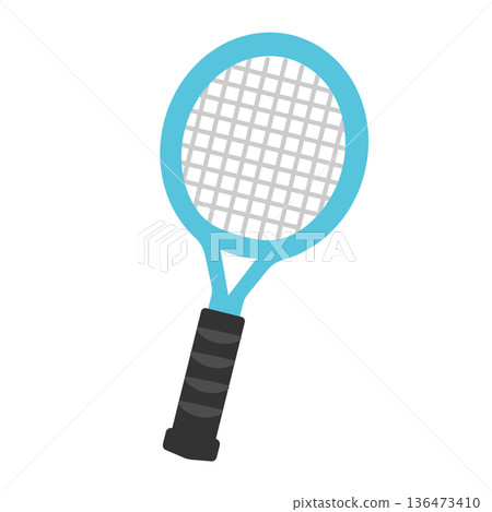 網球拍圖 136473410