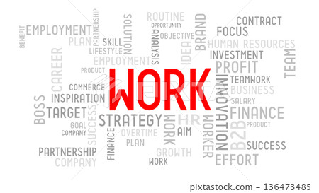 Work - typographic concept Work - typographic concept 136473485