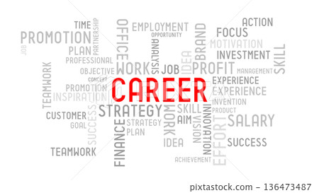 Career - typographic concept Career - typographic concept 136473487