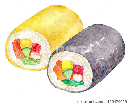 繪本卷水彩插圖 136474029