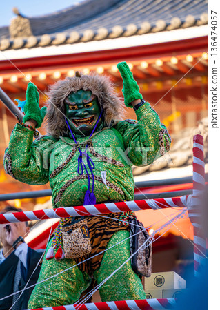 Setsubun Festival of Osu Kannon, Ogre Chasing Ceremony <Nagoya City, Aichi Prefecture> 136474057