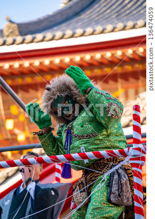 Setsubun Festival of Osu Kannon, Ogre Chasing Ceremony <Nagoya City, Aichi Prefecture> Setsubun Festival of Osu Kannon, Ogre Chasing Ceremony <Nagoya City, Aichi Prefecture> 136474059
