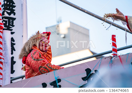 Setsubun Festival of Osu Kannon, Ogre Chasing Ceremony <Nagoya City, Aichi Prefecture> 136474065