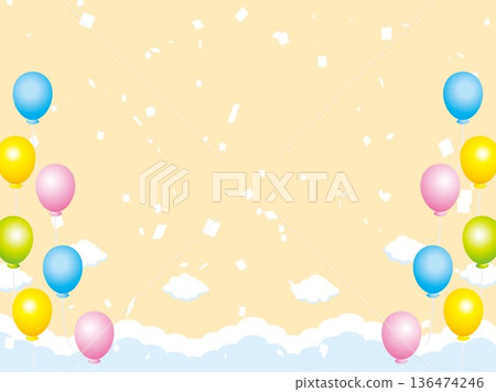 New Year, New Year's card, sky, cloud, frame, confetti, blue sky, zodiac, landscape, New Year, New Year, New Year, New Year's card, sky, cloud, frame, confetti, blue sky, zodiac, landscape, New Year, New Year, 136474246