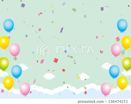 New Year, New Year's card, sky, cloud, frame, confetti, blue sky, zodiac, landscape, New Year, New Year, New Year, New Year's card, sky, cloud, frame, confetti, blue sky, zodiac, landscape, New Year, New Year, 136474251
