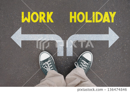 Work, holiday - legs with trainer shoes Work, holiday - legs with trainer shoes 136474846