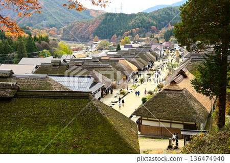 Ouchijuku, a tourist attraction in Fukushima Prefecture 136474940