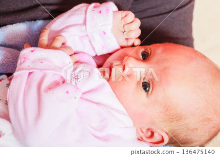 Family, childhood concept. Little newborn baby 136475140