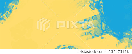 Abstract Blue Yellow paint Background. Vector illustration design Abstract Blue Yellow paint Background. Vector illustration design 136475168
