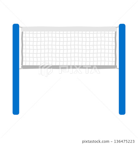 Volleyball net illustration 136475223