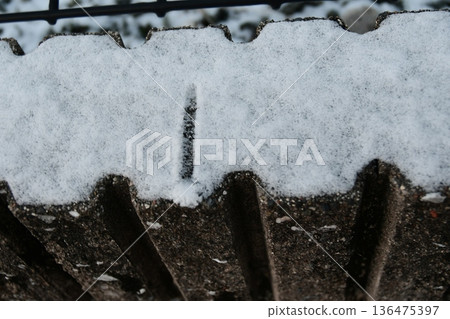 Snow and numbers 136475397