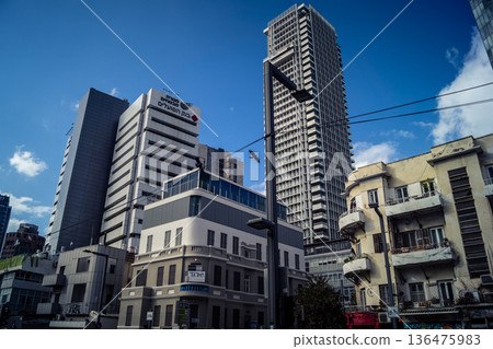 Cityscape and street view of Tel Aviv Cityscape and street view of Tel Aviv 136475983