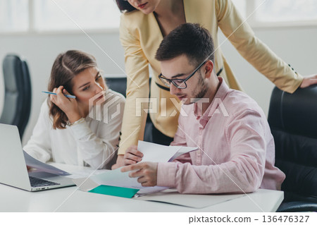 Business team in the office 136476327