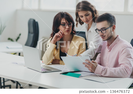 Business team in the office 136476372