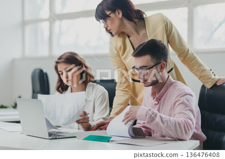 Business team in the office 136476408