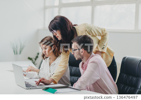 Business team in the office 136476497