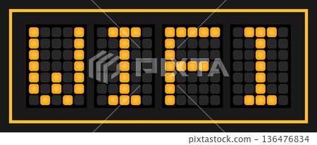 Orange color led banner in word wifi on black background Orange color led banner in word wifi on black background 136476834