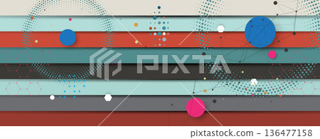 Cyber technology and science banner or header. Machine deep learning neural network Cyber technology and science banner or header. Machine deep learning neural network 136477158