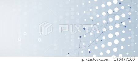 Cyber technology and science banner or header. Machine deep learning neural network Cyber technology and science banner or header. Machine deep learning neural network 136477160