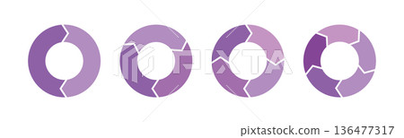 Cycle arrow/circulation diagram illustration purple Cycle arrow/circulation diagram illustration purple 136477317