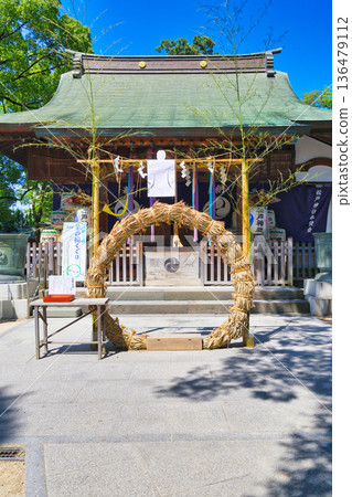 松戶神社,參拜殿,穿過稻草圈(千葉縣松戶市) 松戶神社,參拜殿,穿過稻草圈(千葉縣松戶市) 136479112