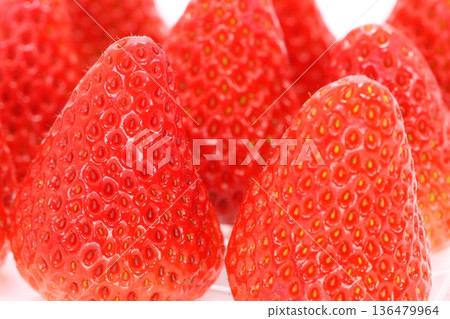 Strawberry Benihoppe dessert light background Strawberry Benihoppe dessert light background 136479964