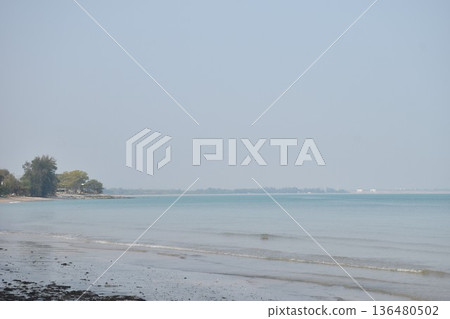 landscape of sea in sunny day at Khai Chet Beach travel location in Thailand landscape of sea in sunny day at Khai Chet Beach travel location in Thailand 136480502