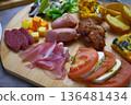 Meal on a cutting board 2 136481434