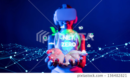 Net zero concept with sustainability EIDE Net zero concept with sustainability EIDE 136482821