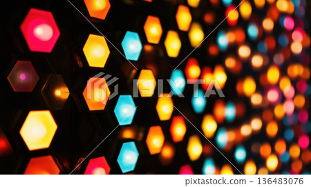 abstract background of colorful lines 136483076