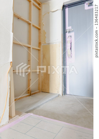 Shoe box, shoe cabinet, renovation, entrance, apartment Shoe box, shoe cabinet, renovation, entrance, apartment 136483217