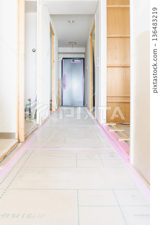 室內裝修施工現場,我的家,房間,公寓 室內裝修施工現場,我的家,房間,公寓 136483219