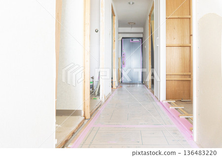 Renovation interior construction site, my home room, apartment Renovation interior construction site, my home room, apartment 136483220