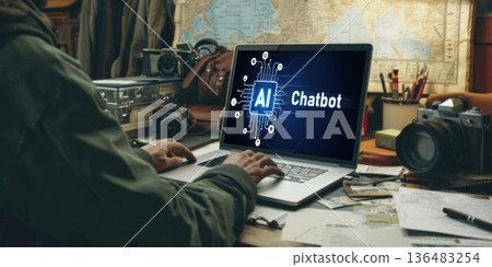 Generative AI virtual assistant tools for prompt engineer and end user brisk 136483254