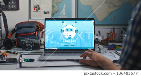 Chatbot software application for brisk online business 136483677