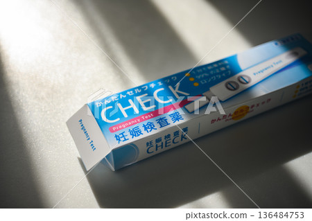 Pregnancy test box and light 136484753