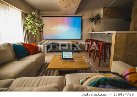 Modern Living Home Theater 136484789