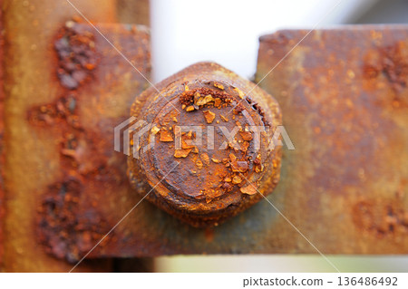 a pile of dry cocoa powder on the wood 136486492