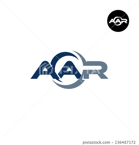Letter AAR Logo Design Readymade Initial Letter AAR Logo Design Readymade Initial 136487172