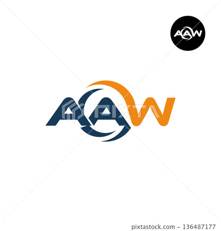 Letter AAW Logo Design Readymade Initial 136487177