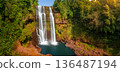 Tad Yuang waterfall. Laos landscape. Panorama 136487194