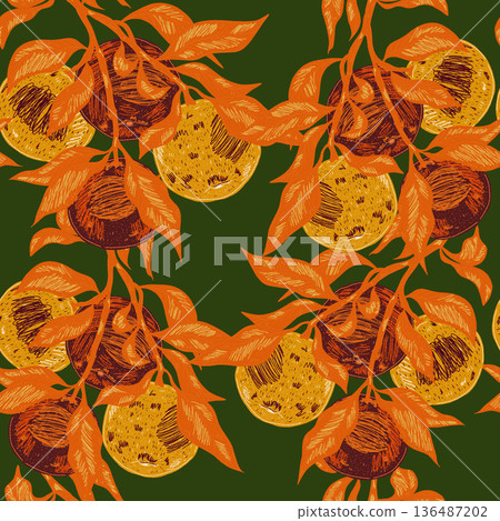 seamless pattern with yellow pear seamless pattern with yellow pear 136487202